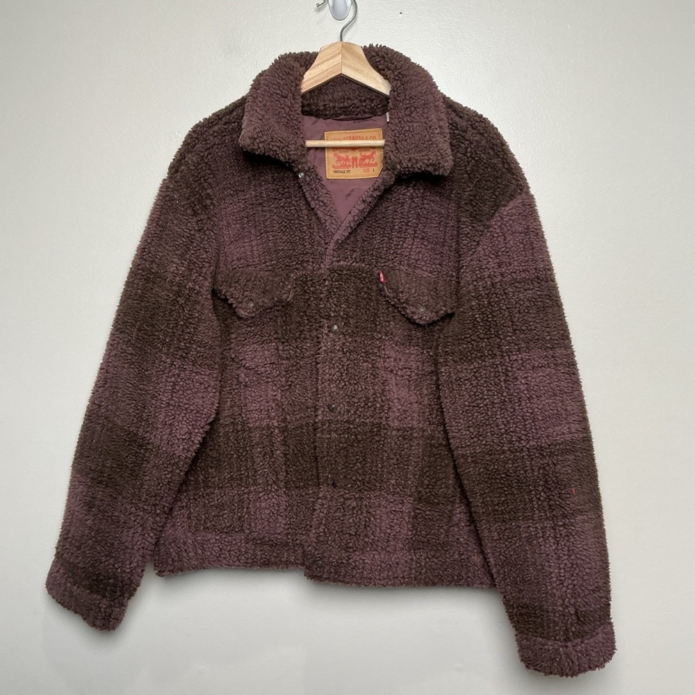 Levi's Brown Plum Sherpa-Lined Jacket